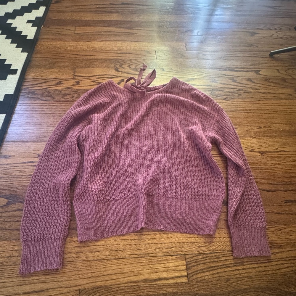 Windsor Loving Knit Basic Open Back Sweater - Picture 2 of 7